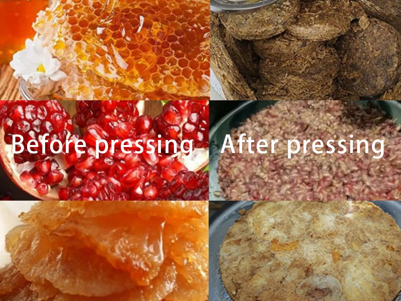 Comparison of pressing effects