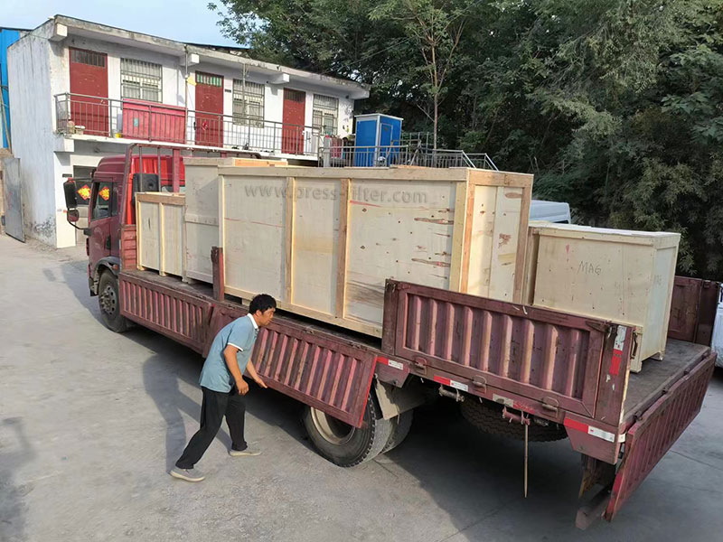 Filter press delivery
