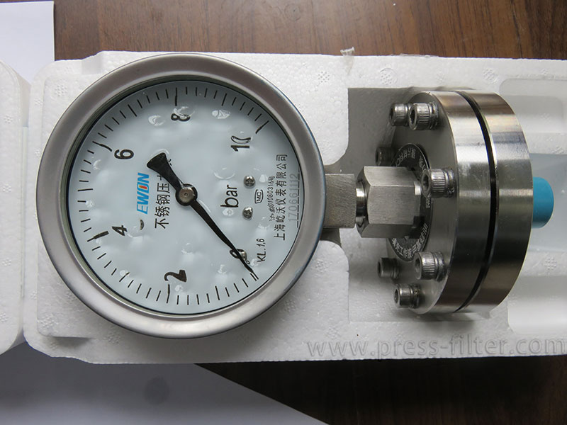 Filter Press Pressure Gauge