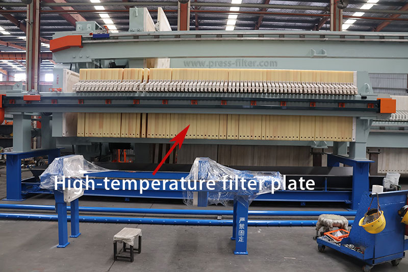 High temperature filter plate