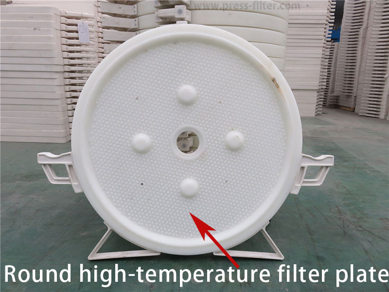 Round high temperature filter plate